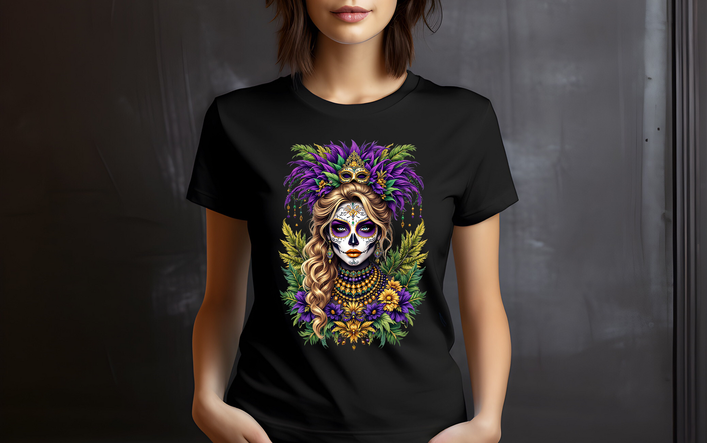 Mardi Gras Sugar Skull Queen