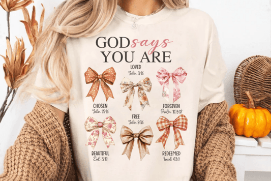 God says you are